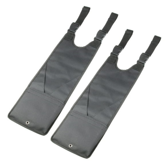 Pair ATV Passenger Foot Mat with Adjustable Straps for Most Terrain Vehicles