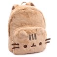 thumbnail image 2 of Mochila Peluda Pusheen Beige 34x27x6 cm con Orejas 3D de Gato, 2 of 6