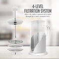 thumbnail image 3 of Cafetière à Piston 34 Onces avec Verre Borosilicate Résistant à la Chaleur, Design en Acier Inoxydable et Système de Filtre à 4 Niveaux, Cafetière Portable pour Voyage, Camping Ou Cadeau, Argent FSL34S, 3 of 4