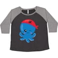 thumbnail image 3 of Inktastic Pirate Octopus, Blue Octopus With Red Pirate Hat Women's Plus Size T-Shirt, 3 of 5