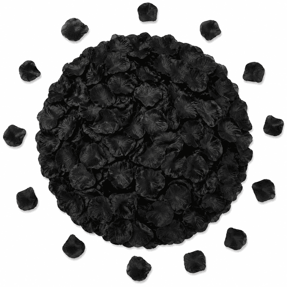 2200 PCS Silk Rose Petals for Valentine's Day,Romantic Night,Wedding,Proposal Anniversary Flower Decorations(Black)