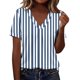 thumbnail image 3 of TaTaai Printed Tunic Soft Comfortable Women's Fashion V-Neck Short Sleeve Loose Casual Business Spring Summer 2026 Versatile Top Gift, 3 of 8