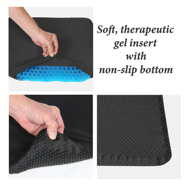 Support Plus Gel Seat Cushion for Sciatica & Tailbone Pain Relief