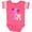 Football Pink and White, variant on Inktastic First Birthday with Cute Puppy and Butterflies Boys or Girls Baby Bodysuit