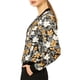thumbnail image 4 of Chaqueta bomber para mujer Inspire Chic, corte slim, ligera, con cierre, talla XL, color negro, 4 of 8