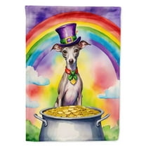 Italian Greyhound St Patrick's Day House Flag 28 in x 40 in