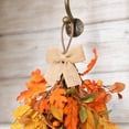 thumbnail image 7 of Geerera Hanging Swag Fall Artificial Autumn Maple Leaf Teardrop Decor Rustic Harvest with Burlap Bow for Porch Wall Window and Home 26", 7 of 7