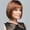 Black, variant on WXLCISI Short Bob Wig with Bangs for Black Women Wear and Go Glueless Bob Wig with Bangs Straight Hair Heat Resistant Synthetic Wigs