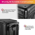 thumbnail image 4 of Byootique Professional Hair Stylist Rolling Tool Box Makeup Artist Train Case, 4 of 10