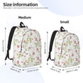 thumbnail image 3 of Yiaed Roses Flowers Print Backpack, Premium Laptop Backpack, Travel Backpack for Women, Lightweight Backpacks, Comfortable Back Pack-Medium, 3 of 7