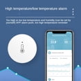 thumbnail image 2 of Tuya Smart Home ZigBee Temperature and Humidity Sensor Indoor Thermometer Monitor Works for Alexa Smart Life,1 * ZigBee Temperature,White, 2 of 6