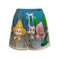 thumbnail image 2 of Bubble Guppies Women's Leg Shorts Drawstring Elastic High Waist Loose Short Summer Home Beach Holiday Sweat Shorts With Pockets For Lady Girls, 2 of 6