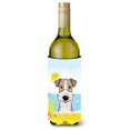 thumbnail image 1 of Caroline's Treasures BB2115LITERK Fox Terrier de pelo de alambre Summer Beach Botella de vino Hugger Koozie, 750ml, Multicolor Caroline's Treasures BB2115LITERK, 1 of 1