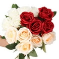 thumbnail image 6 of Innens 5-20Pcs Silk Roses Artificial Flowers Realistic Bouquet Home Decor Valentine Gift, 6 of 27