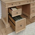 thumbnail image 5 of Manor House Brown Pedestal Desk, 5 of 8