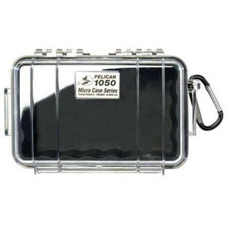 Pelican 1050 Micro Case with Black Liner - 5.06" x 3.12" x 7.5" - Clear