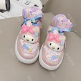 thumbnail image 3 of Sanrios Hellokittys Cinnamoroll My Melody Kuromi zapatillas para niños zapatillas luminosas de dibujos animados zapatos planos casuales zapatos versátiles de caña alta, 3 of 5