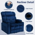 thumbnail image 6 of Oversized Power Lift Recliner, LEGAHOME 26in Large Wide Lift Chair for Elderly, Massage Recliner with Heat for Big and Tall Adults, Living Room Recliner Chair with Cup Holders, Blue, 6 of 10