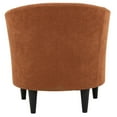 thumbnail image 4 of Fox Hill Trading Windsor 17.5" Polyester Fabric Club Chair in Burnt Orange, 4 of 4