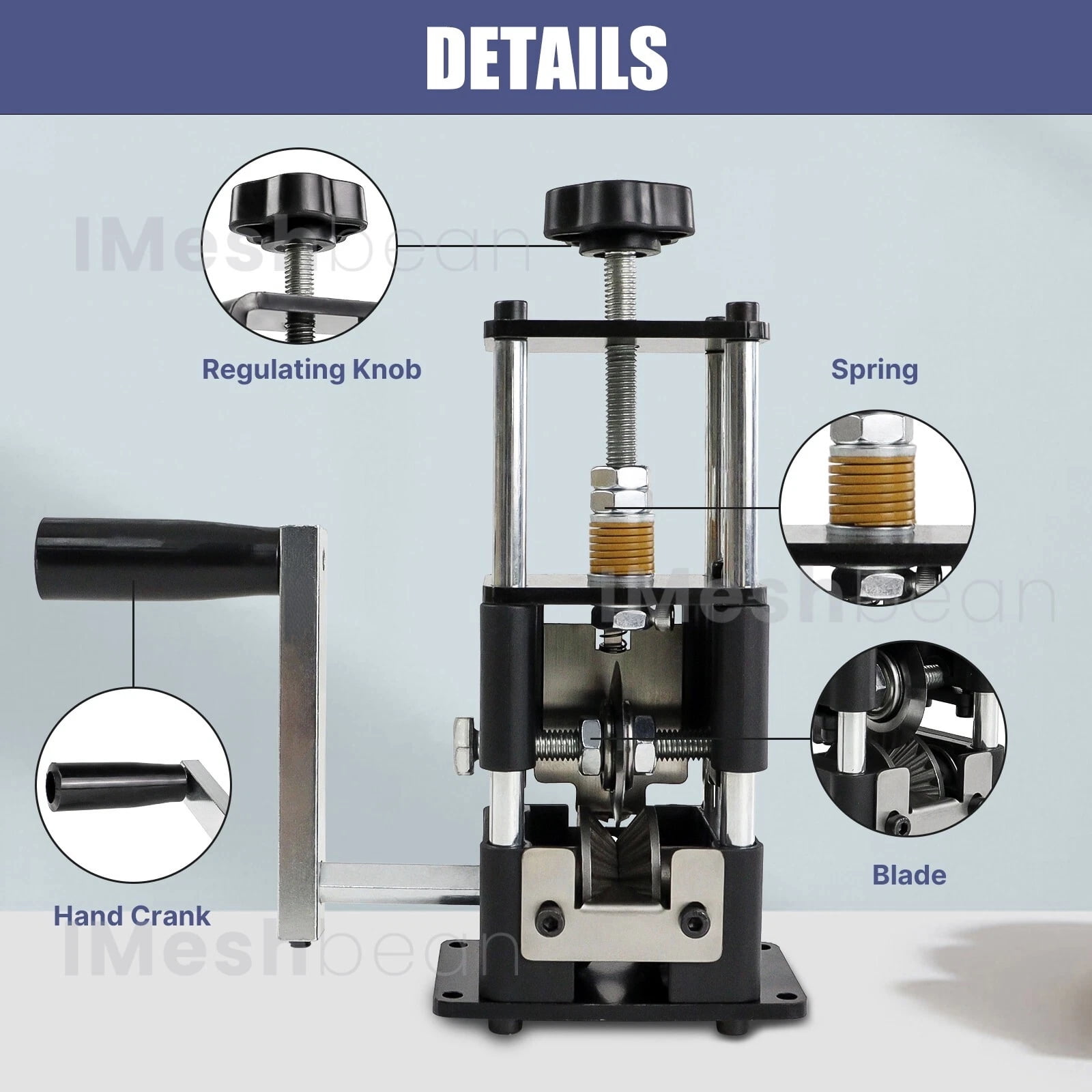 iMeshbean Electric & Manual Wire Stripping Machine Hand Crank Cable Cutter Copper Peeling Stripper