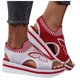 thumbnail image 3 of Bmisegm CWomen's Wedge Casual Sandals Fashionable Comfortable and Loose Sandals Sandals Women Summer Red 8.5, 3 of 8