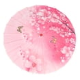 thumbnail image 4 of de danza clásica para mujer, sombrilla de papel al óleo oriental para fiesta de disfraces Rosa, 4 of 8
