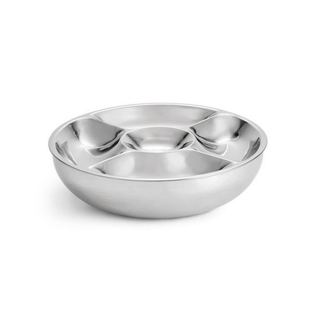 Artisan PB005A Ensemble de Bol de Fête en Acier Inoxydable à 5 Sections - 2 Pièces
