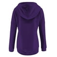 thumbnail image 5 of Usmixi 2025 Winter Womens Sweatshirt Coat Drawstring Hooded Coat for Women Casual Solid Button up Loose Hoodies Sweatshirts Sports Lightweight Long Sleeve Outwear Tops with Pocket, 5 of 6