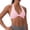 Pink -BS25, variant on Sports Bra for Women Seamless Padded Yoga Bras Open Back Gym Low Workout Crop Tank Top Pink L