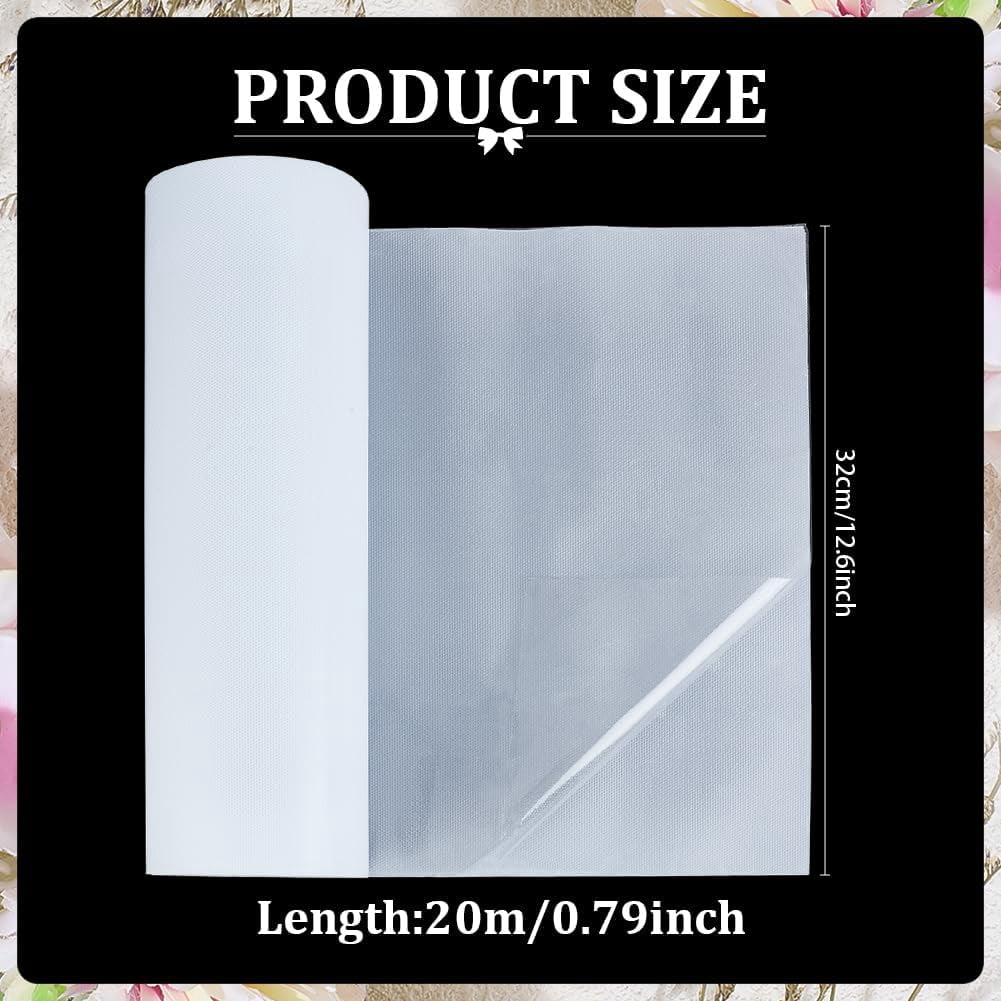 65.6Ft x 12.6Inch Hot Fix Tape Rhinestones Transfer Film Paper Roll