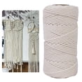 thumbnail image 3 of veasfak 109Yd 3/4/5MM Cotton Twisted Cord Rope Craft Macrame String DIY Knitting, 3 of 9