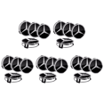 thumbnail image 1 of 4 Uds Insignias Emblema Cubo Llantas 75MM Tapas Centrales para AMG C E S G ML, 1 of 9