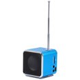 thumbnail image 4 of Mini altavoz reproductor de música Radio FM portátil PC soporte de moda tarjeta TF y disco U azul, 4 of 13