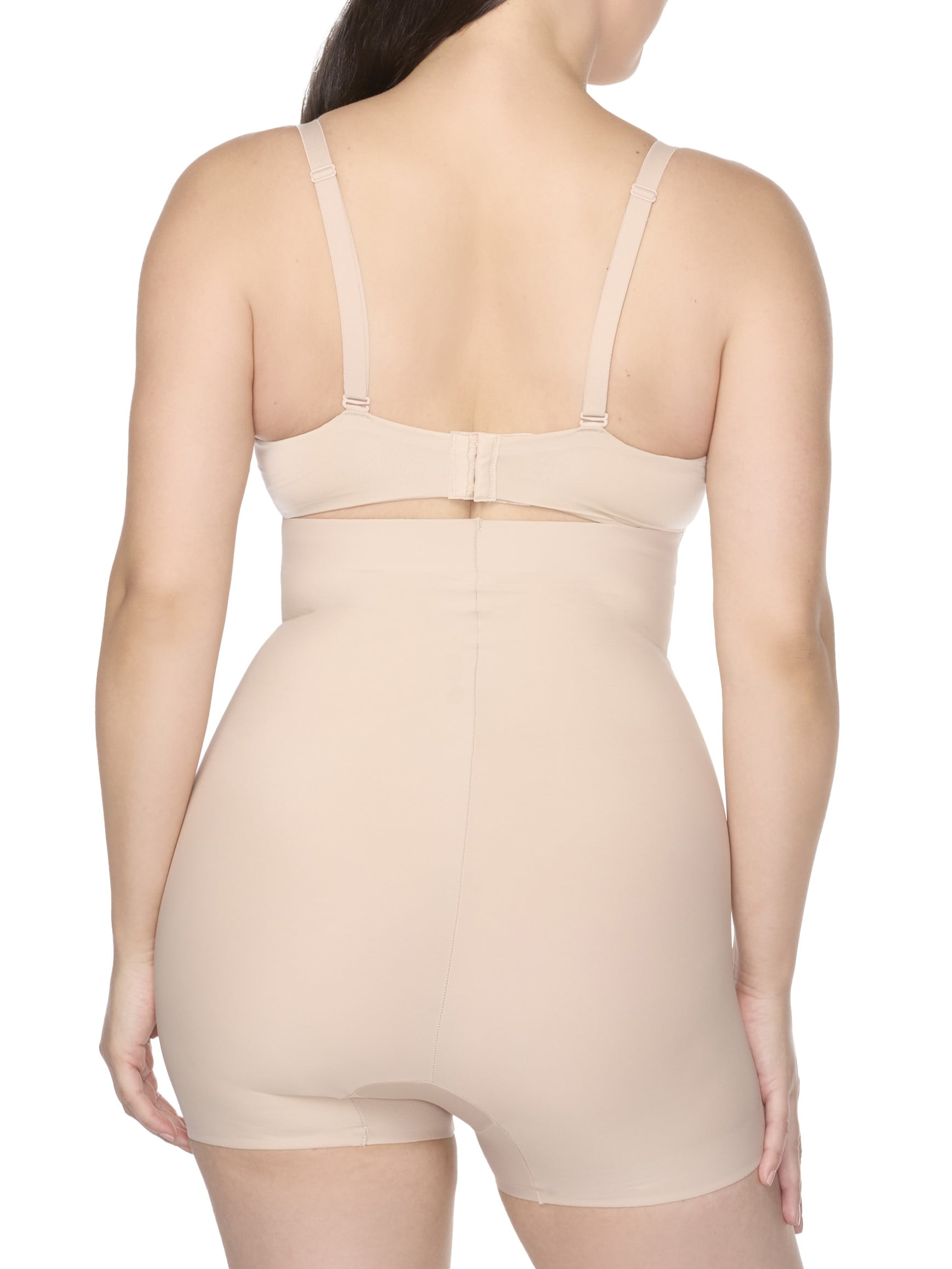 Cupid Women’s LYCRA FitSense®print technology, Firm Control Shapewear, High-Waist Shaping Boyshort, Sizes M-2XL