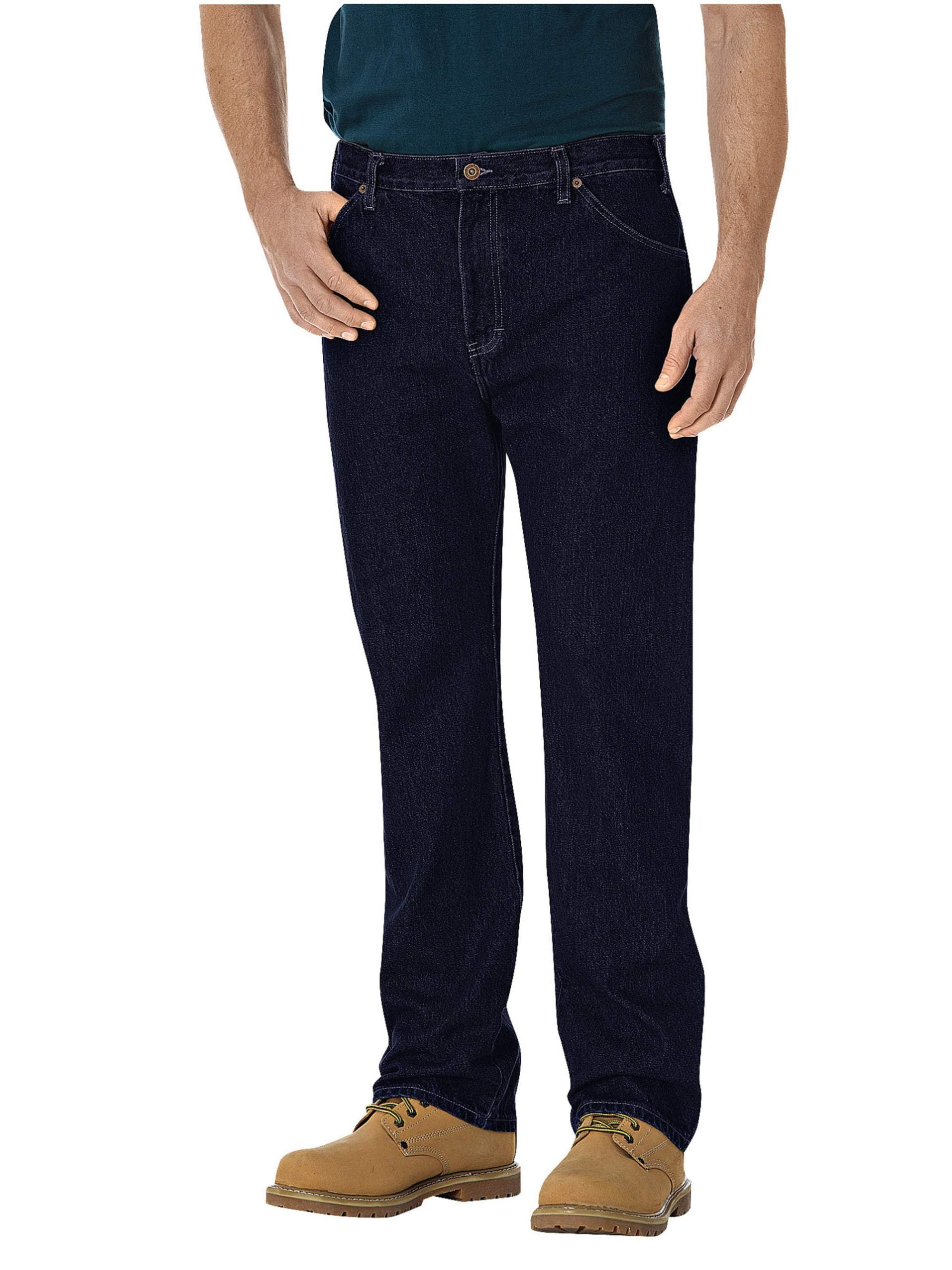 Dickies - Dickies Mens and Big Mens Regular Straight Fit 6-Pocket Denim ...