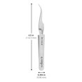 thumbnail image 4 of Excelta Precision Tweezers, Curved Very Fine Point, Anti-Magnetic Stainless Steel, Ideal for General Purpose Assembly, 4.5" Length, Basic, 4 of 4
