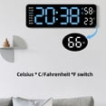 thumbnail image 4 of Alarm Clock LED Table Clocks LED Display Alarm Clock With Snooze Mode Electronic Desktop Clocks Home Decoration Clock For Bedroom Apartments Bedside, 4 of 9