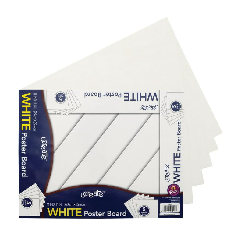 Norcom Poster Boards Bright White 11x14 - 5 Count - Jewel-Osco