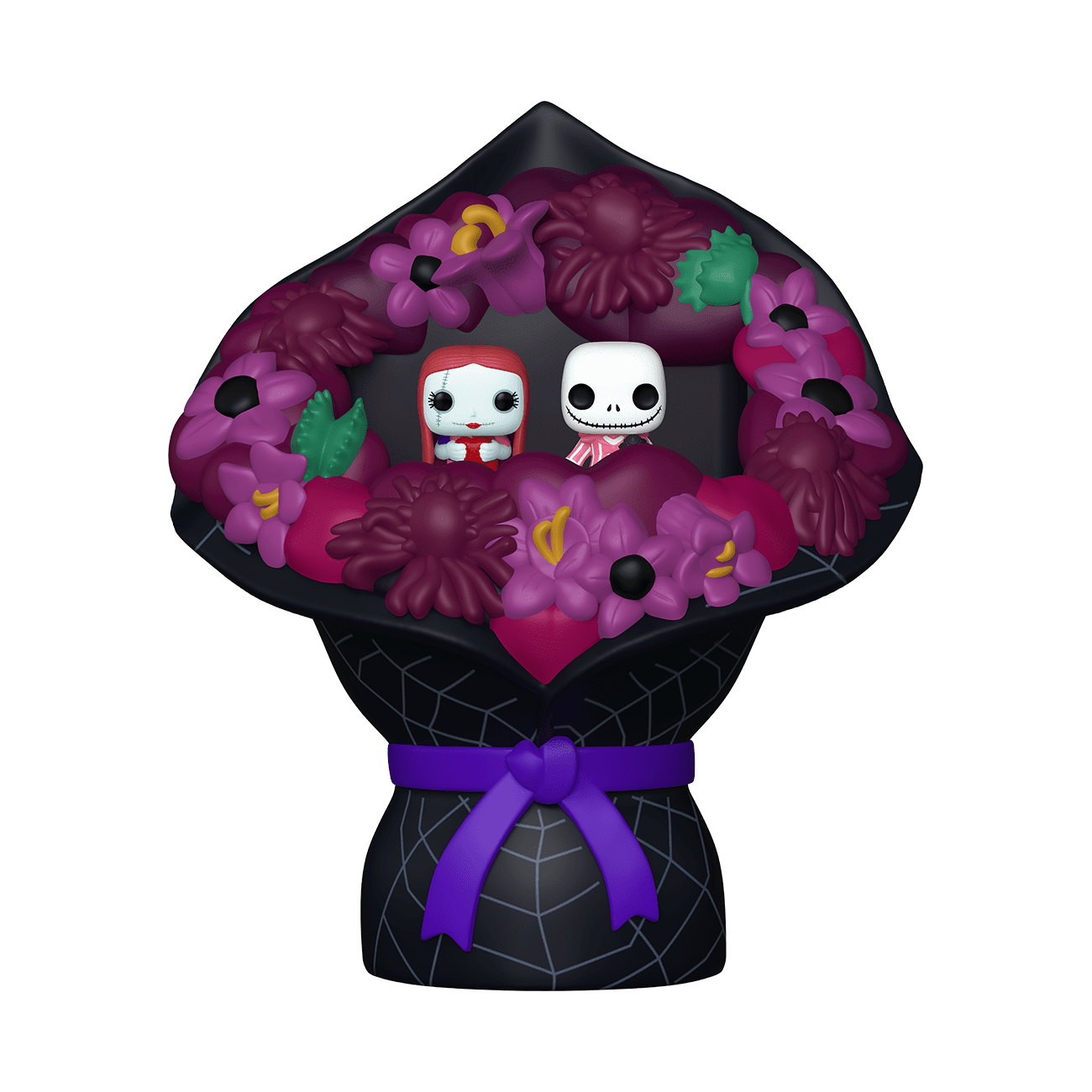 Funko Bitty POP Bouquet: The Nightmare Before Christmas - Jack and Sally Valentine's Day Collectible Vinyl Figures