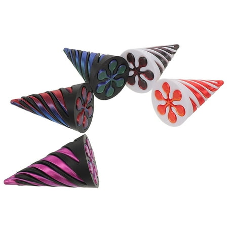 LOLIPPYY Set of 5 3D Printed Spiral Cones with Vivid Colors for Enhanced Sensory Stimulation