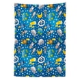 thumbnail image 3 of Ambesonne Space Tablecloth Rectangular Table Cover, Alien and Human Astronaut, 60"x84", Blue Grey Yellow, 3 of 4