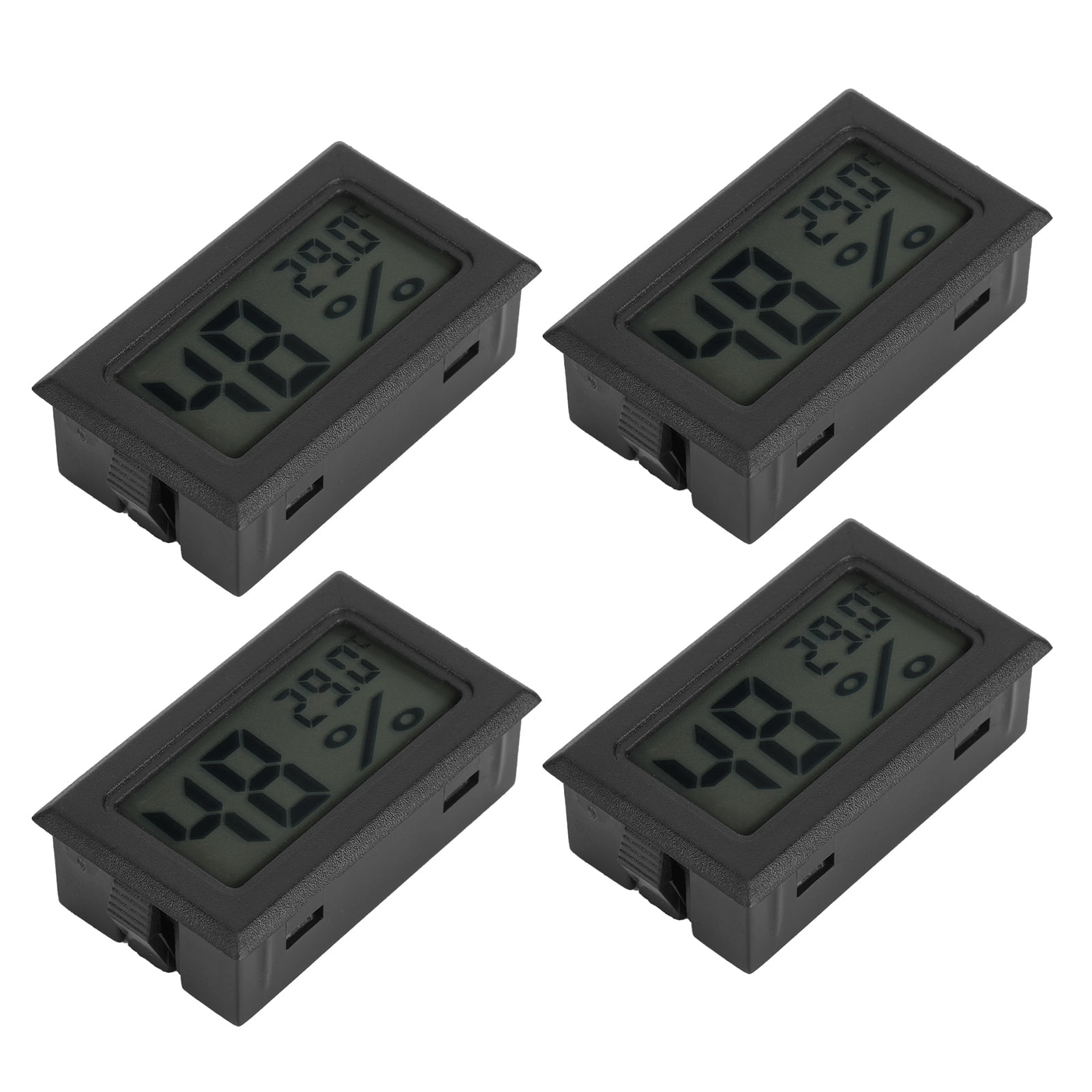 4PCS Mini Embedded Digital Temperature Humidity Meters Gauge Indoor Thermometer HygrometerTS-804-B