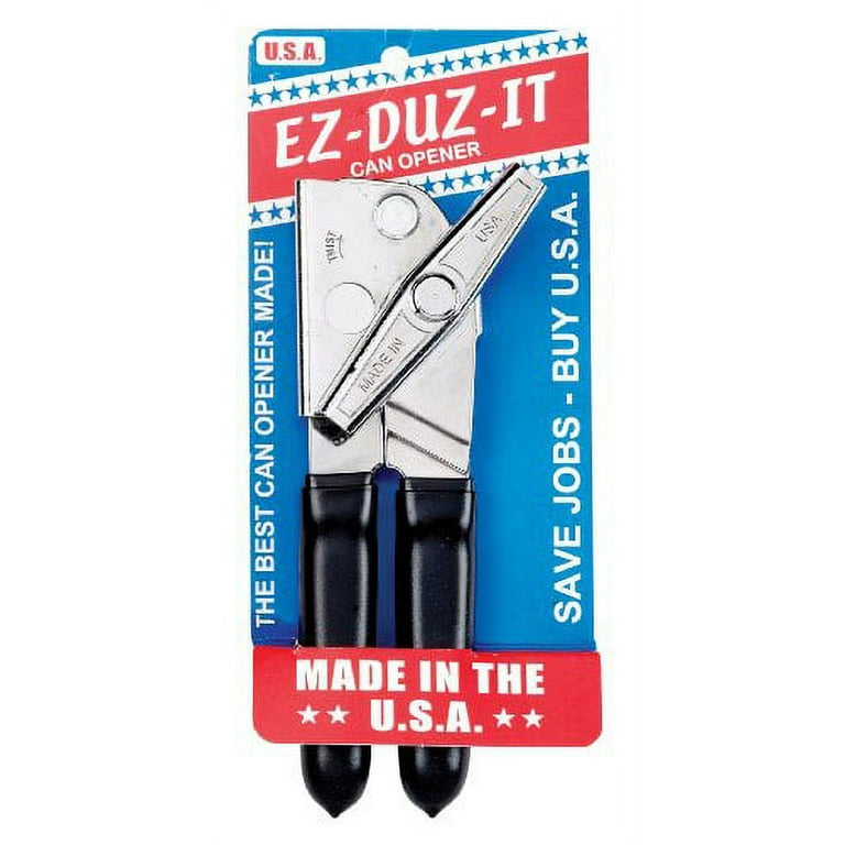 EZ-DUZ-IT 3028 Deluxe Can Opener with Grips, Black