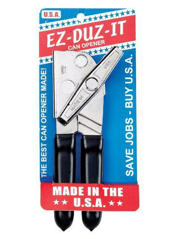 HIC Harold Import EZ-DUZ-IT 3028 Deluxe Can Opener with Grips, Black