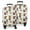White Highland Cow, variant on Blue Highland Cow Flower Butterfly Pattern Luggage Cover Fashion Suitcase Cover Baggage Covers Fit 25-28 Inch Luggage (Go Travel)