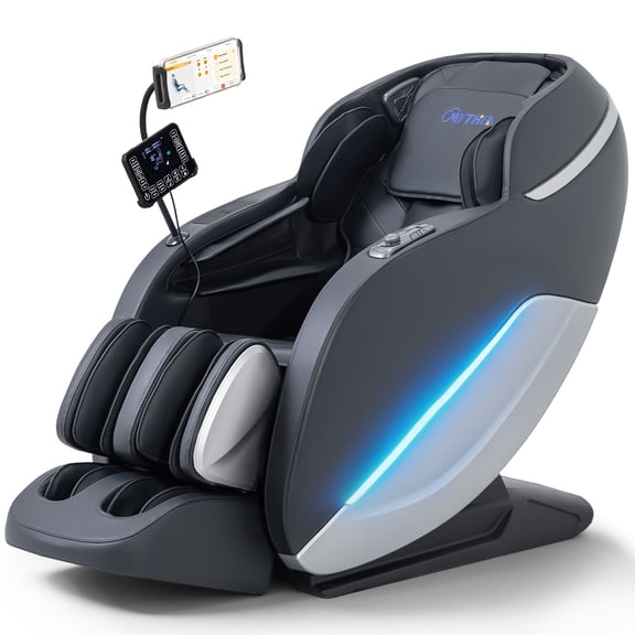 2026 4D Massage Chair,Full Body Zero Gravity with SL Track,Heat, AI Control,12 Auto Programs,Black