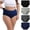 Black + Gray + Dark Gray + Dark Blue, variant on Curveease Underwear, Curve Ease High Waisted Tummy Control Briefs Plus Size