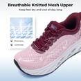 thumbnail image 6 of Artlea Wide Toe Box Walking Shoes for Women Arch Support Sneakers Plantar Fasciitis Orthotic Tennis Shoes for Foot Pain Relief, US Size 8.5, 6 of 8