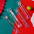 thumbnail image 4 of 100Pcs Christmas Fruit Skewer Toothpicks, Disposable Xmas Tree Snowflake Santa Cocktail Picks, New Year Food Decor Cake Sticks, Festive Holiday Dessert & Appetizer Decorations, Wooden Bamboo, 4 of 8