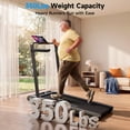 thumbnail image 6 of YPOO Walking Pad with Foldable Handles, 2.5HP Incline Treadmill, 350 Ibs Capacity, LED Display, Black, 6 of 9